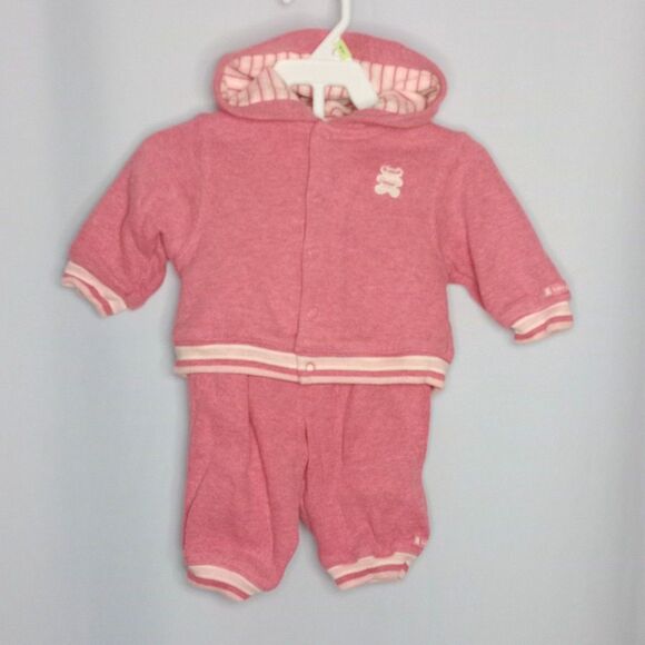 The Children's Place Girls 2 Pc Hooded Jacket Jogger Pant Set Actvwear Baby 0-3M - Picture 1 of 6